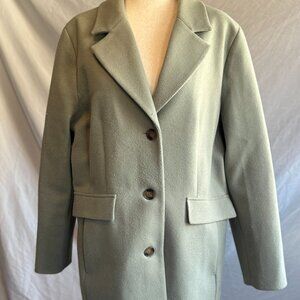 Laundry by Shelli Segal Wool Coat | Color: Olive / Green | Size: XXL